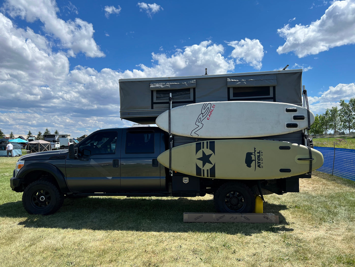 Easysuprack Double Board Truck Camper Paddleboard SUP & Surfboard Rack